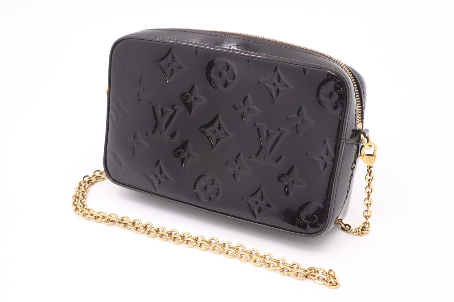 Louis Vuitton Camera Bag in Amarante Vernis Leather