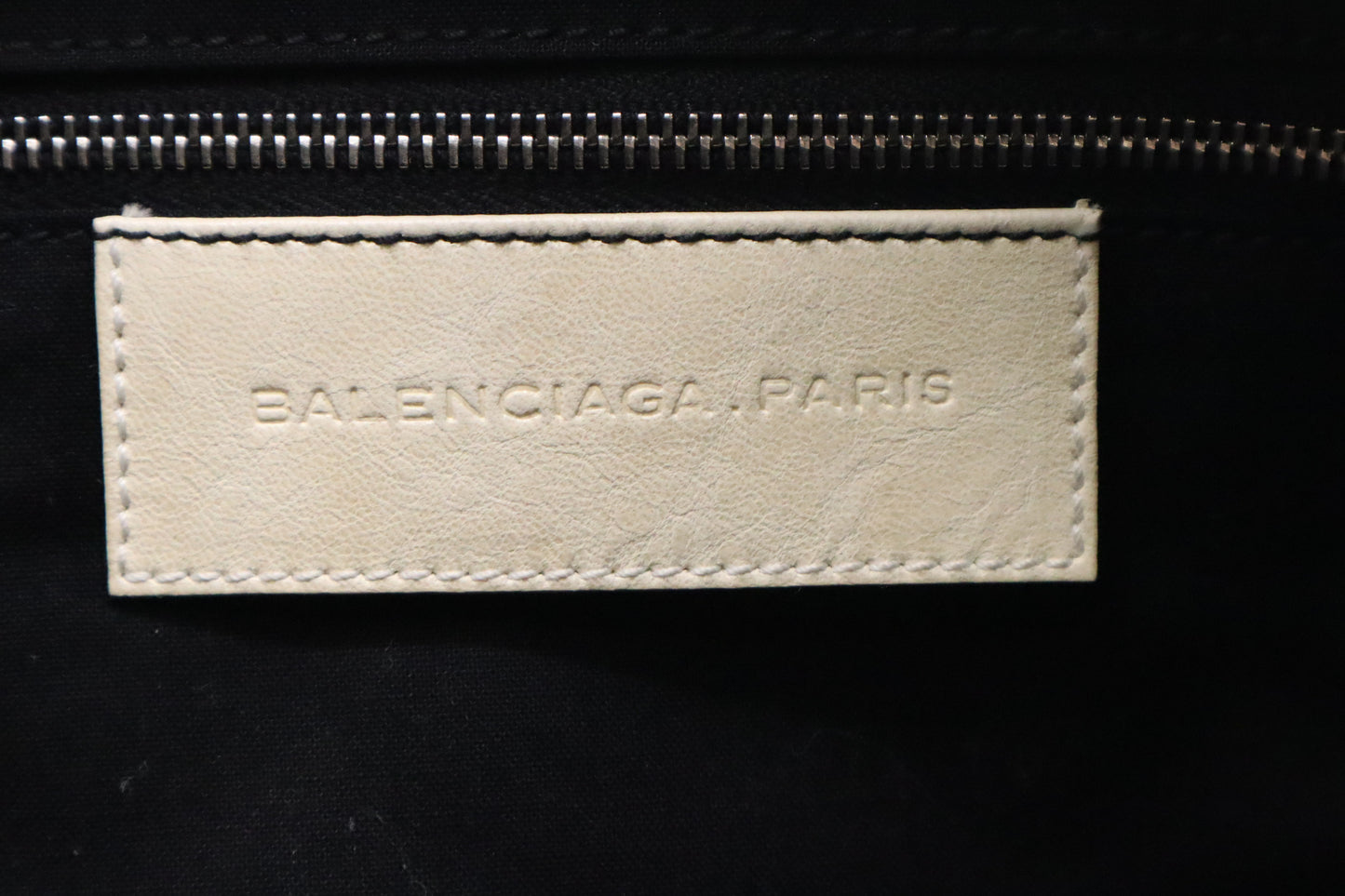 Balenciaga City Tote in Cream Quilted Leather