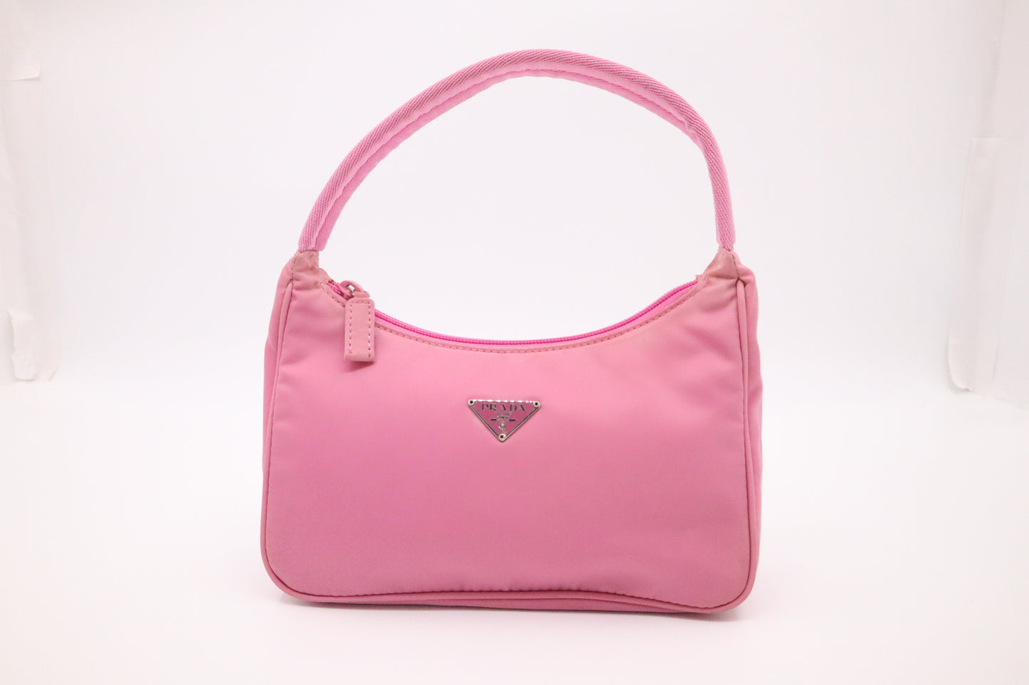 Prada Hobo Handbag in Pink Tessuto Nylon