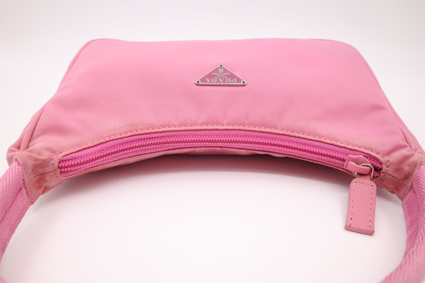 Prada Hobo Handbag in Pink Tessuto Nylon