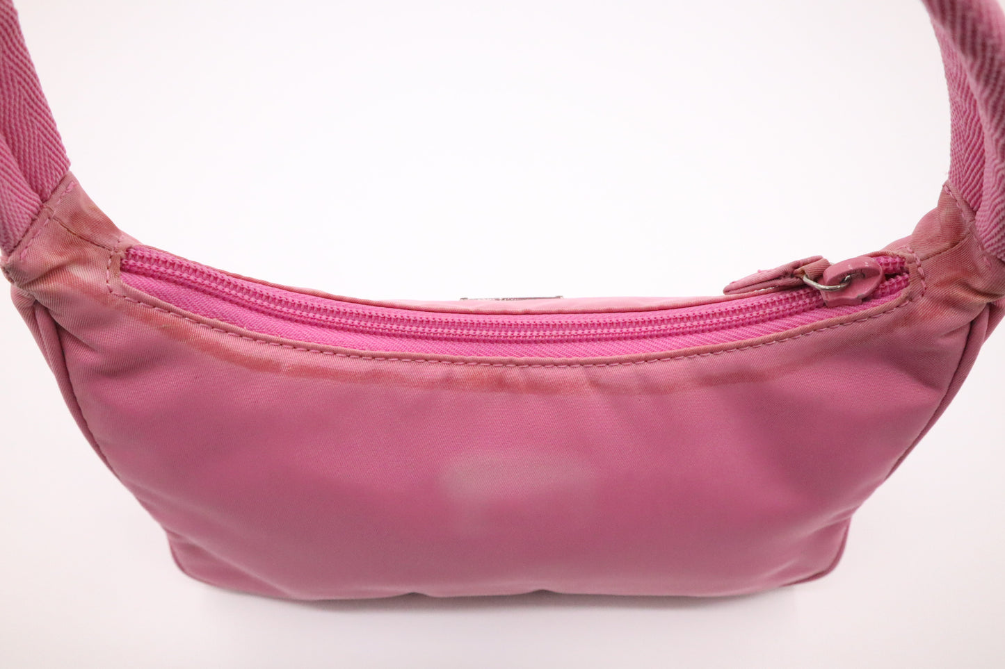 Prada Hobo Handbag in Pink Tessuto Nylon