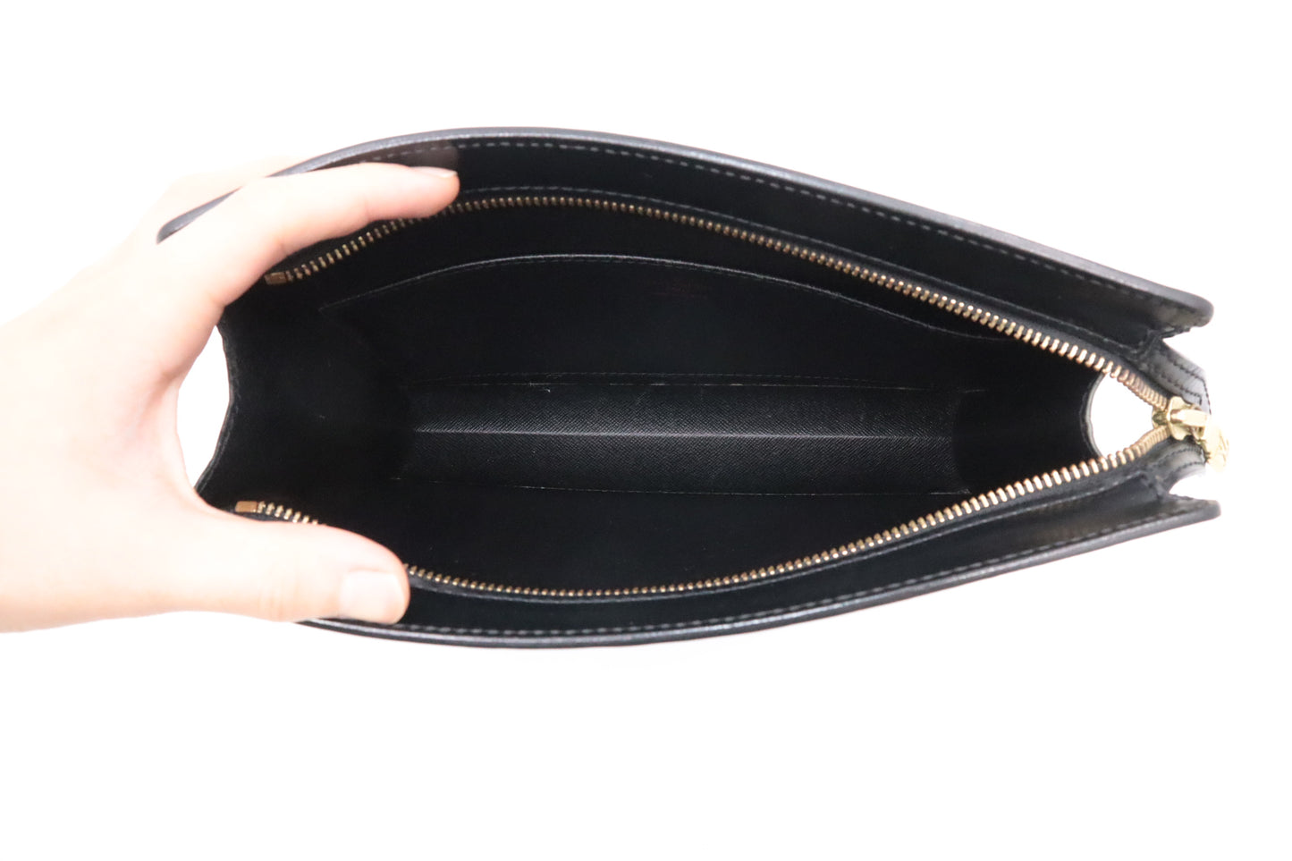 Louis Vuitton Pochette Homme  in Black Epi Leather