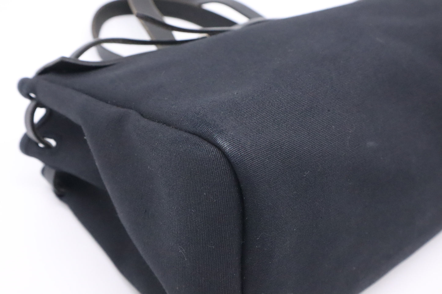 Hermes Herbag Cabas 40 in Black Canvas