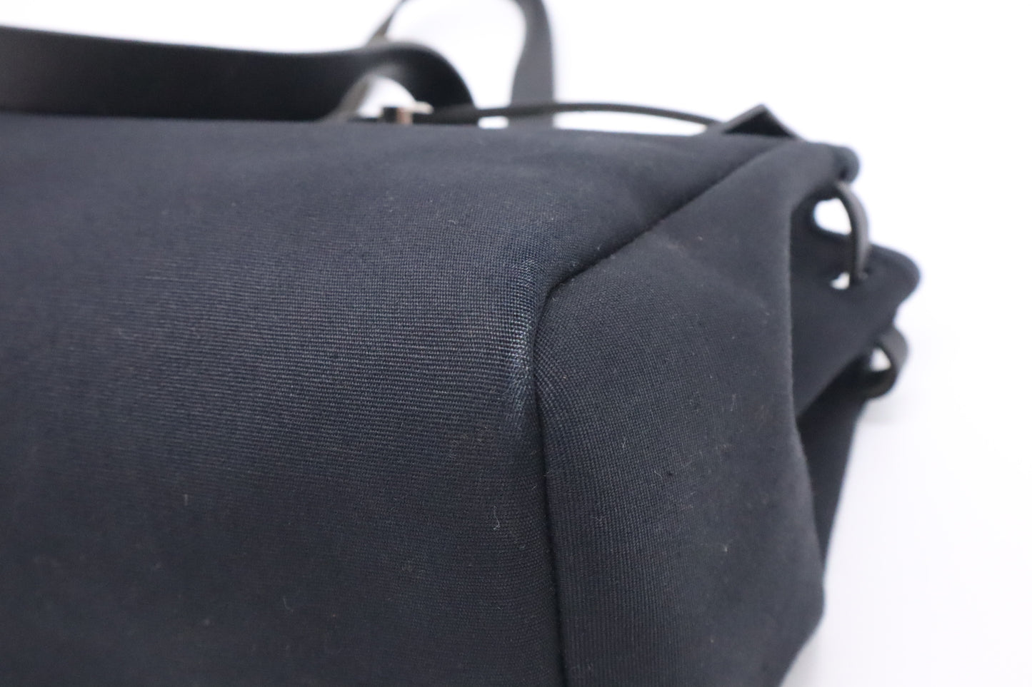 Hermes Herbag Cabas 40 in Black Canvas