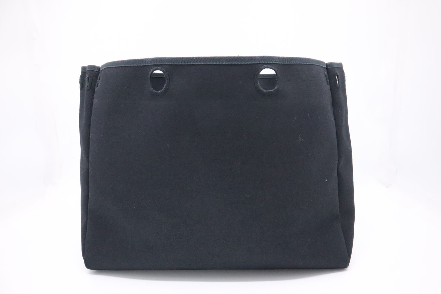 Hermes Herbag Cabas 40 in Black Canvas