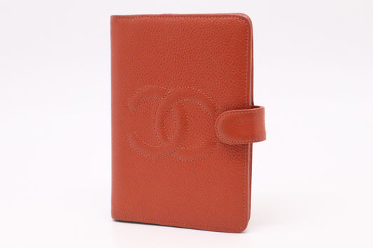 Chanel Agenda PM in Orange Caviar Leather