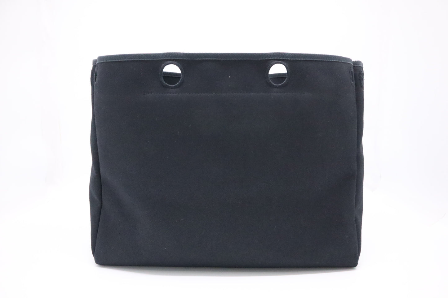 Hermes Herbag Cabas 40 in Black Canvas