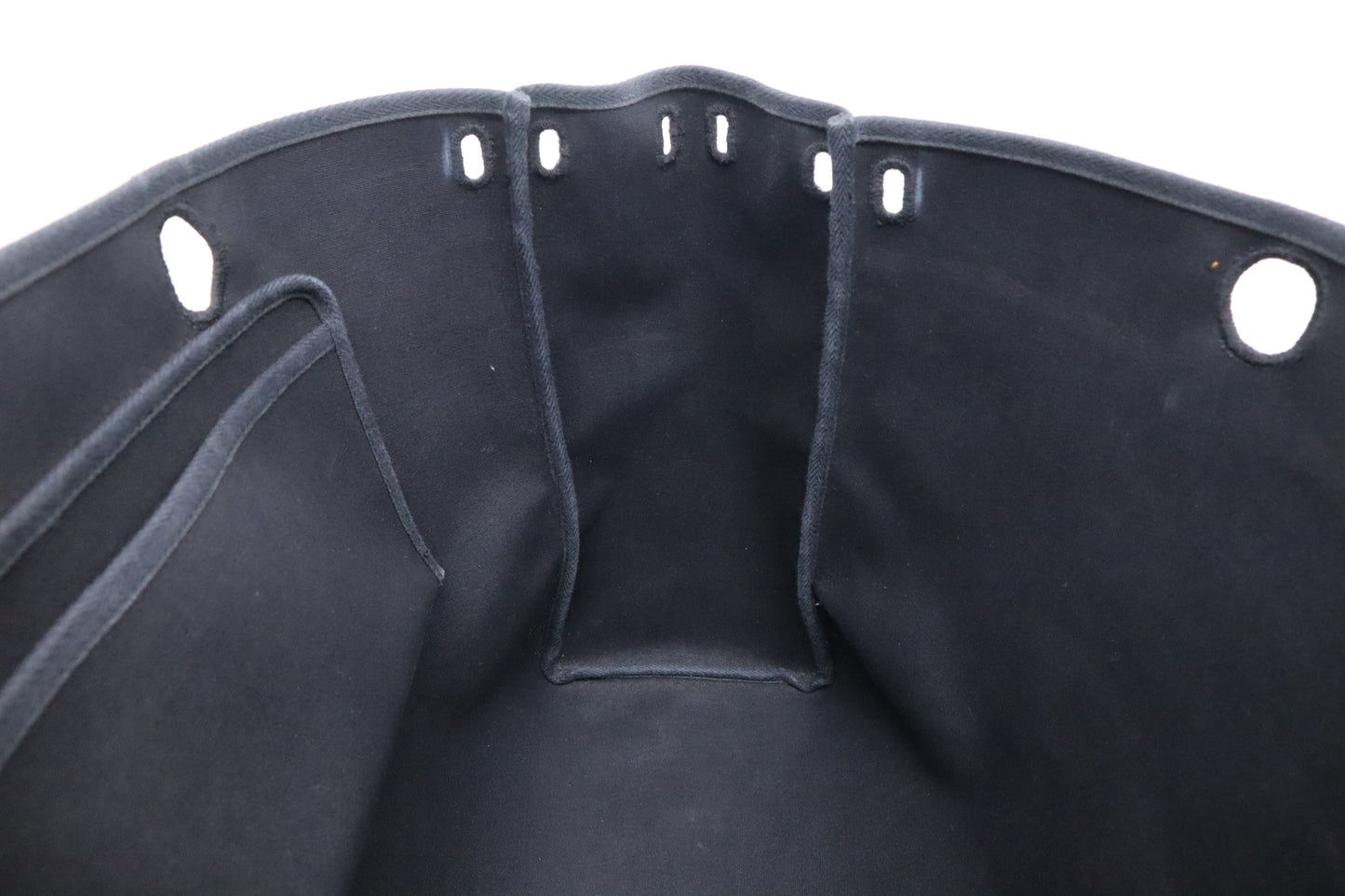 Hermes Herbag Cabas 40 in Black Canvas
