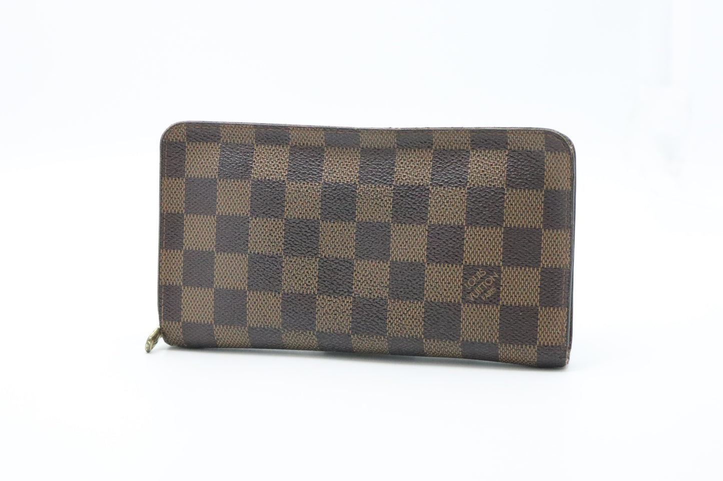 Louis Vuitton Zip Wallet in Damier Ebene Canvas