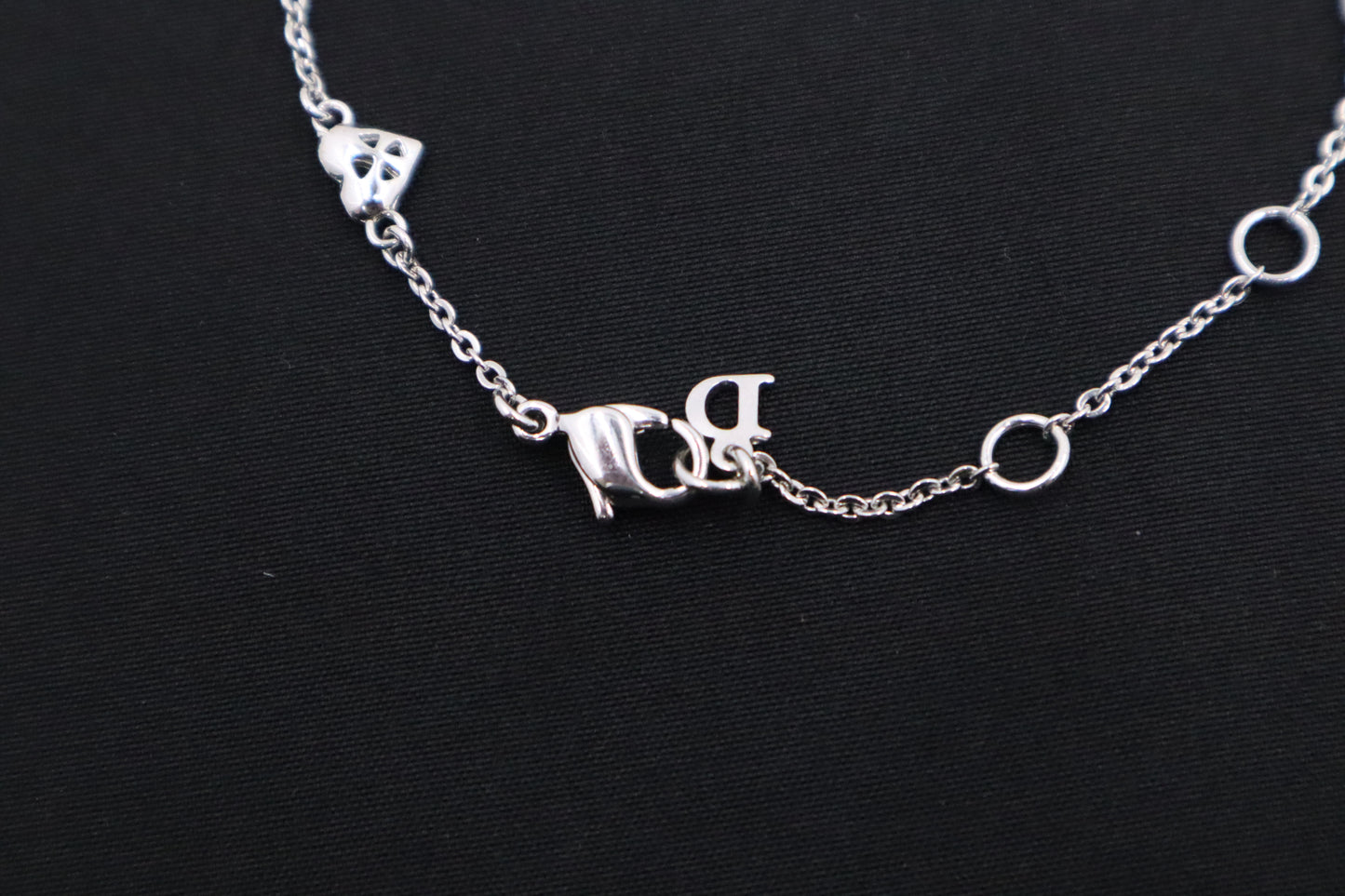 Dior Heart Bracelet with Pink Beads