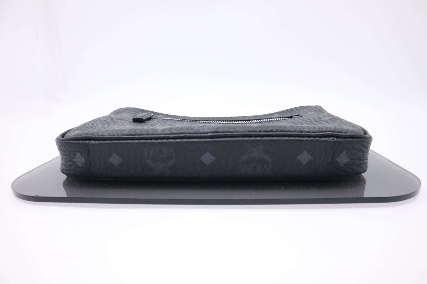 MCM x Phenomenon Clutch in Black Visetos Canvas