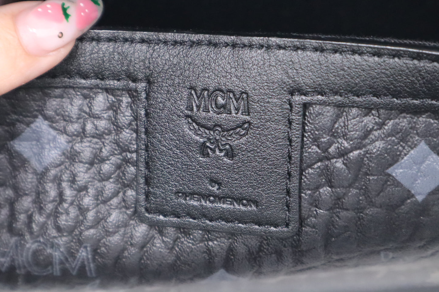 MCM x Phenomenon Clutch in Black Visetos Canvas