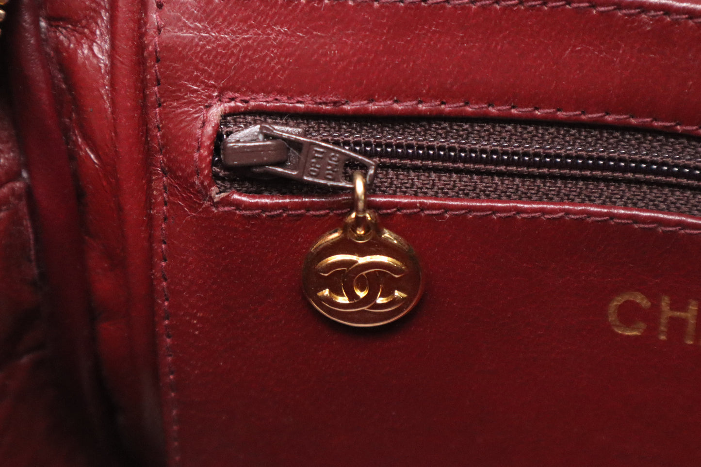 Chanel Camera Bag in Black Mattelasse Lambskin Leather