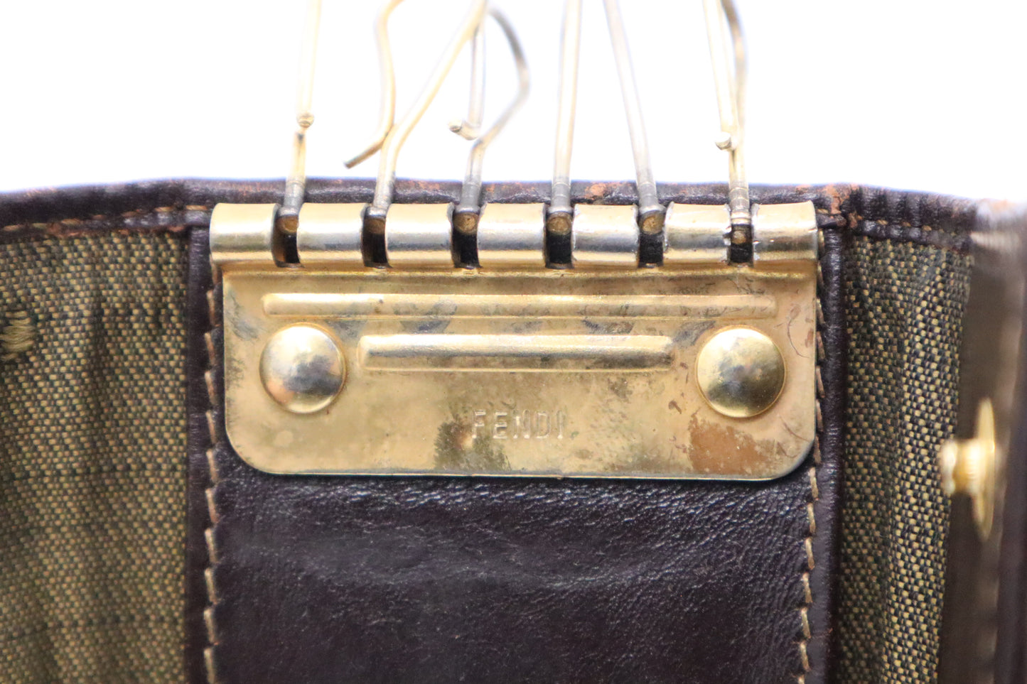 Fendi Key Case in Zucca Canvas