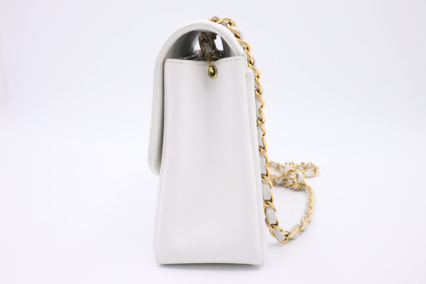 Chanel Medium Diana in White Leather