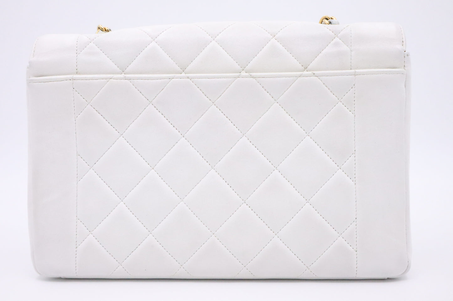 Chanel Medium Diana in White Leather