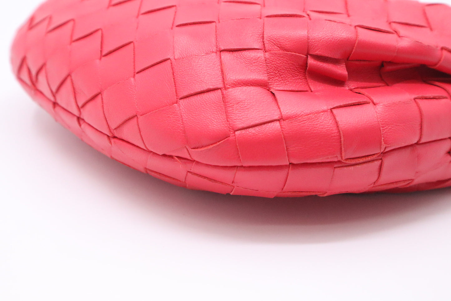 Bottega Veneta Mini Jodie in Red Intrecciato Leather