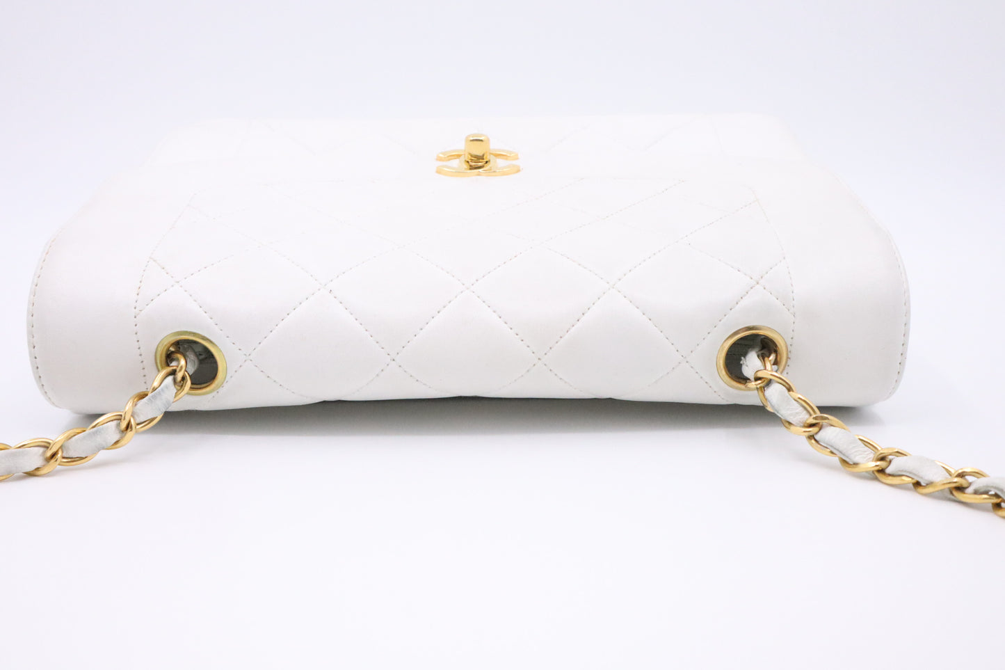 Chanel Medium Diana in White Leather