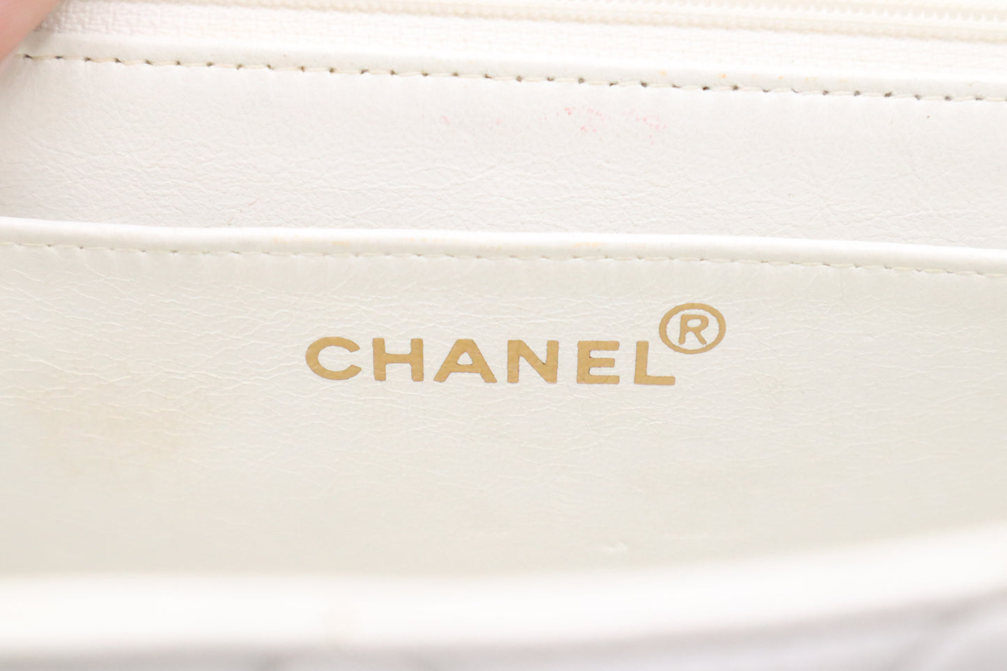 Chanel Medium Diana in White Leather