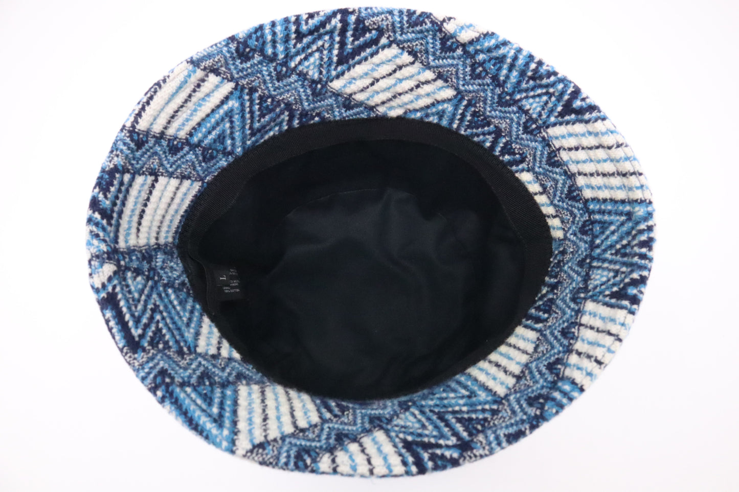 Prada Bucket Hat in Blue Wool & Cashmere
