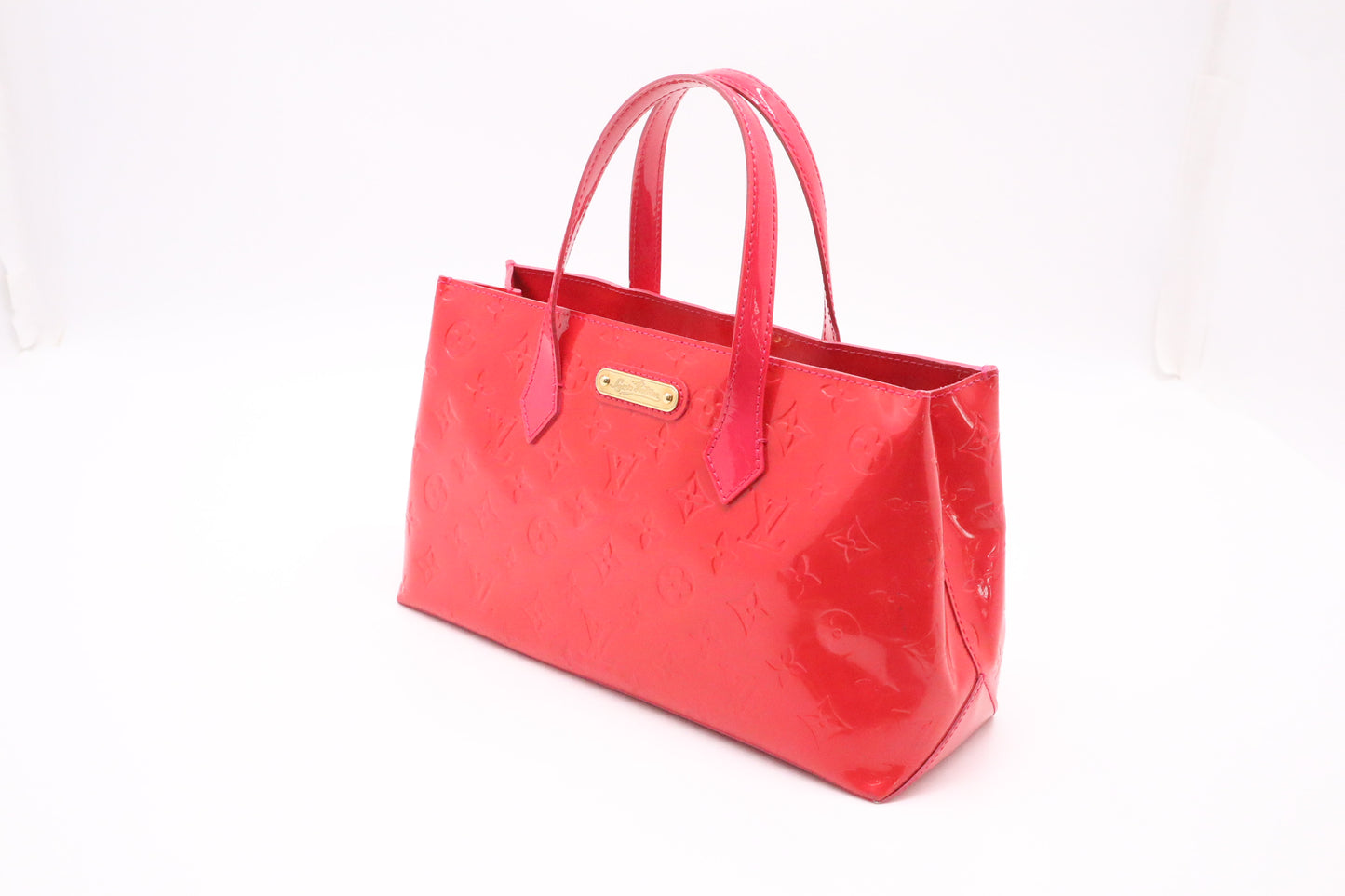 Louis Vuitton Wilshire in Framboise Patent Leather