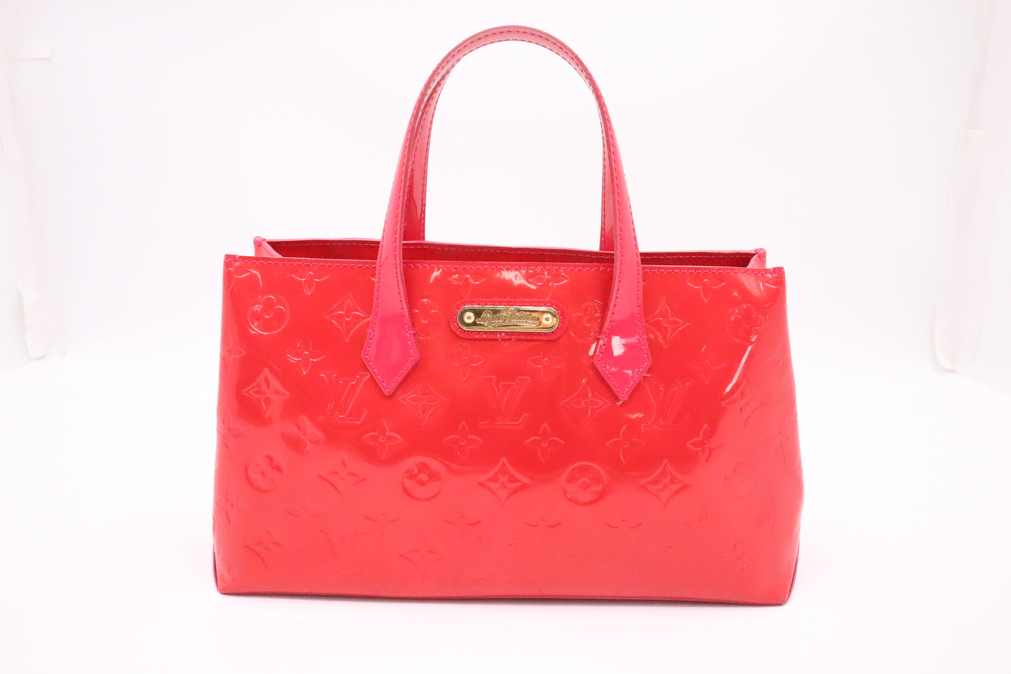 Louis Vuitton Wilshire PM in Rouge Grenadine Vernis Leather