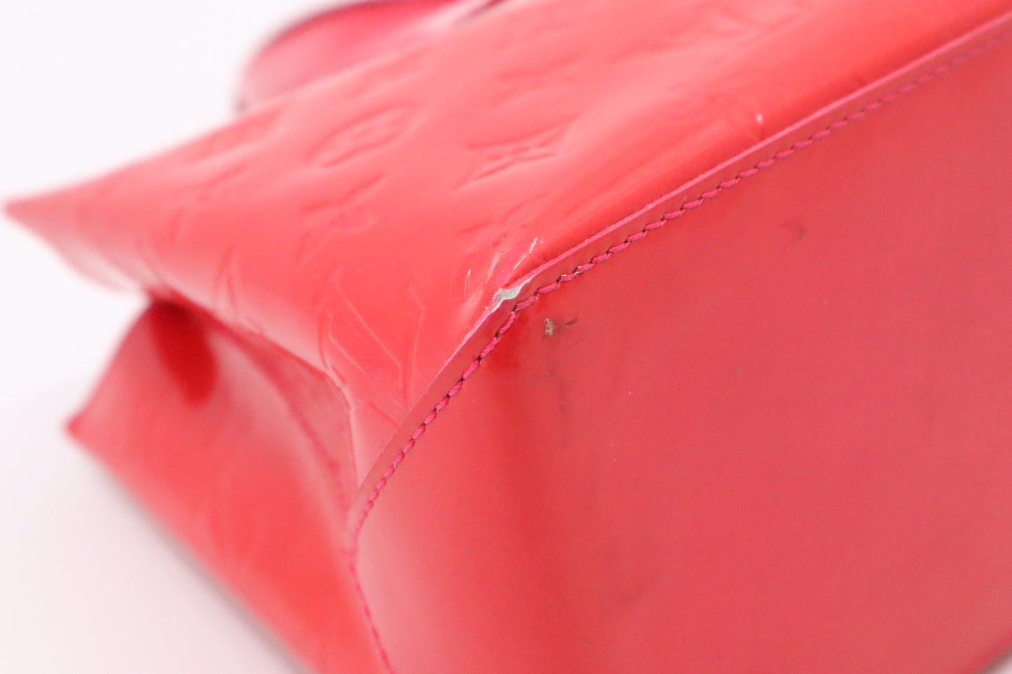 Louis Vuitton Wilshire PM in Rouge Grenadine Vernis Leather