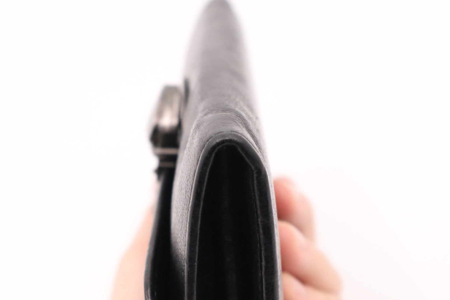 Prada Long Wallet in Black Leather