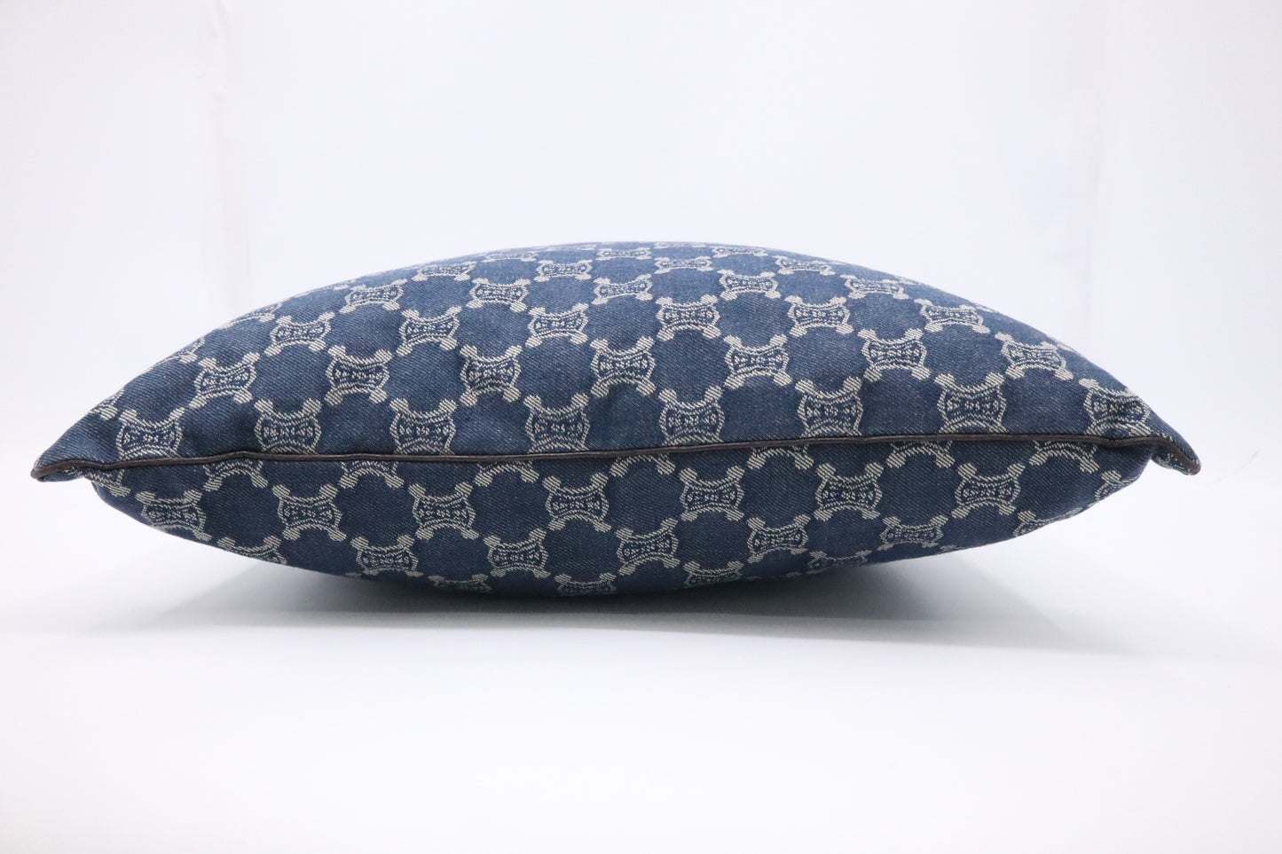 Celine Square Pillow in Macadam Denim Canvas