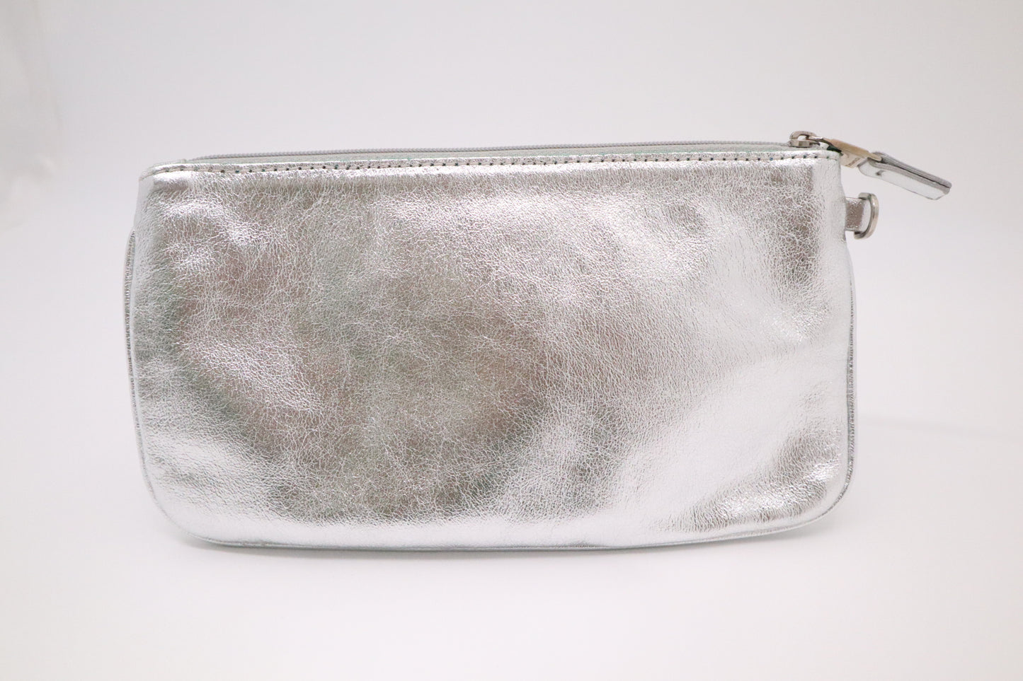 Tiffany & Co. Small Tote Bag in Silver & Blue Leather