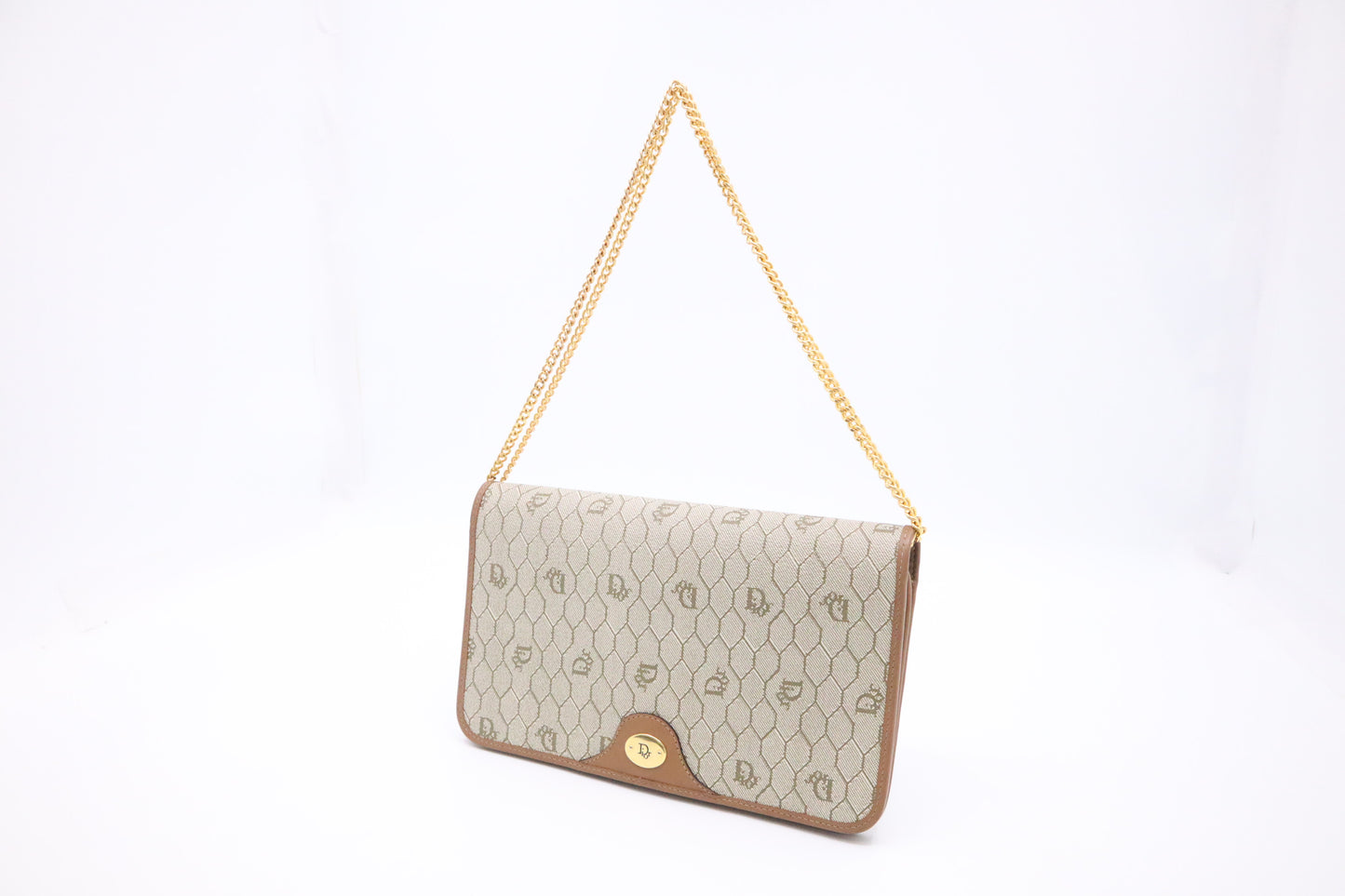 Dior Shoulder Bag in Beige Honeycomb Canvas