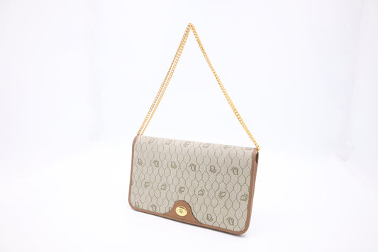 Dior Shoulder Bag in Beige Honeycomb Canvas