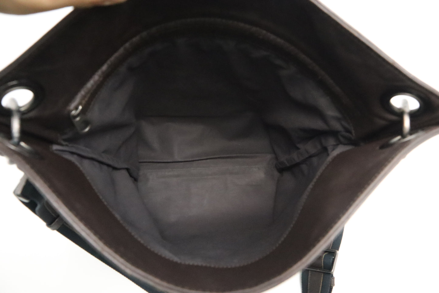 Bottega Veneta Crossbody in Dark Brown Intrecciato Leather