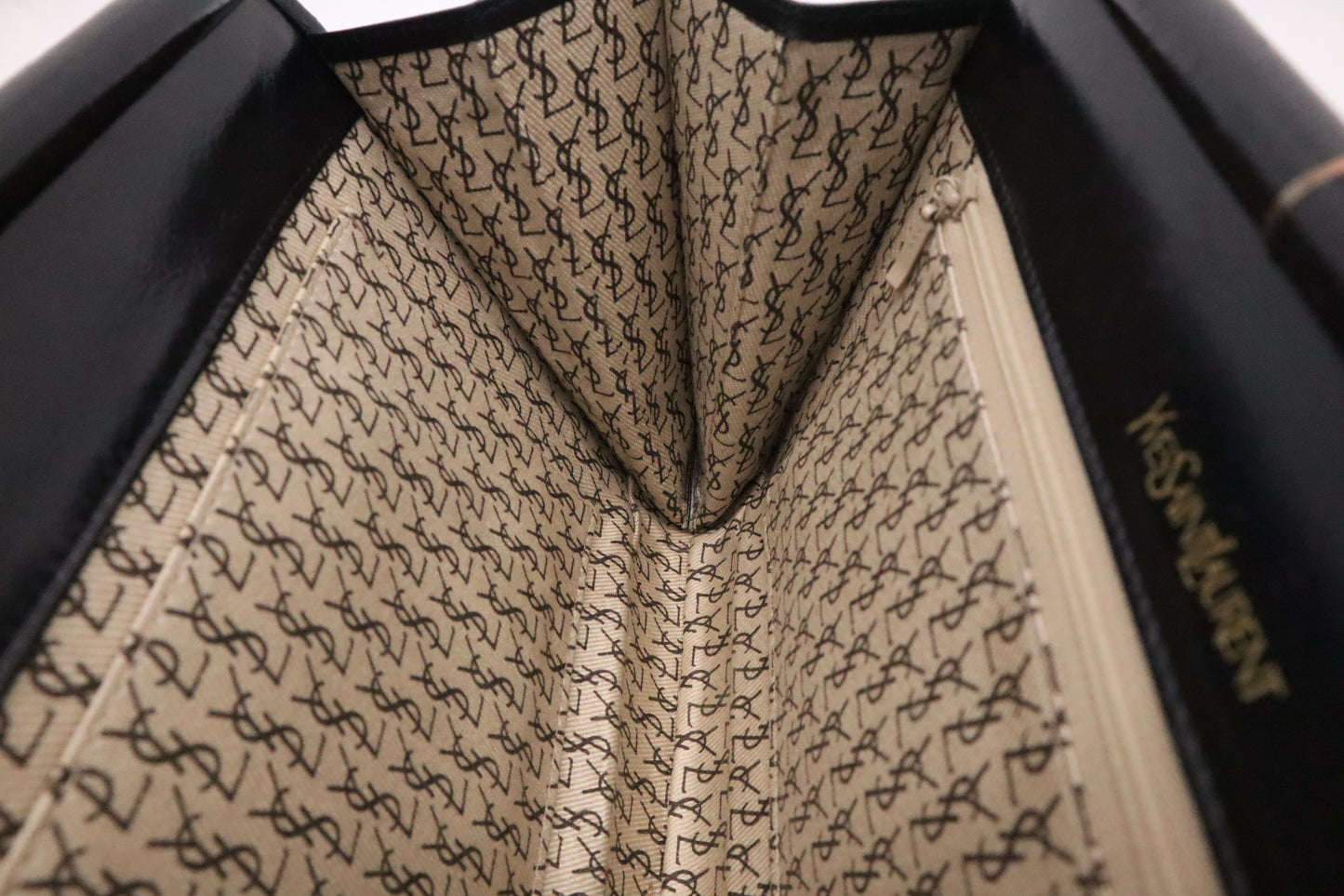 YSL Saint Laurent Clutch in Black Leather