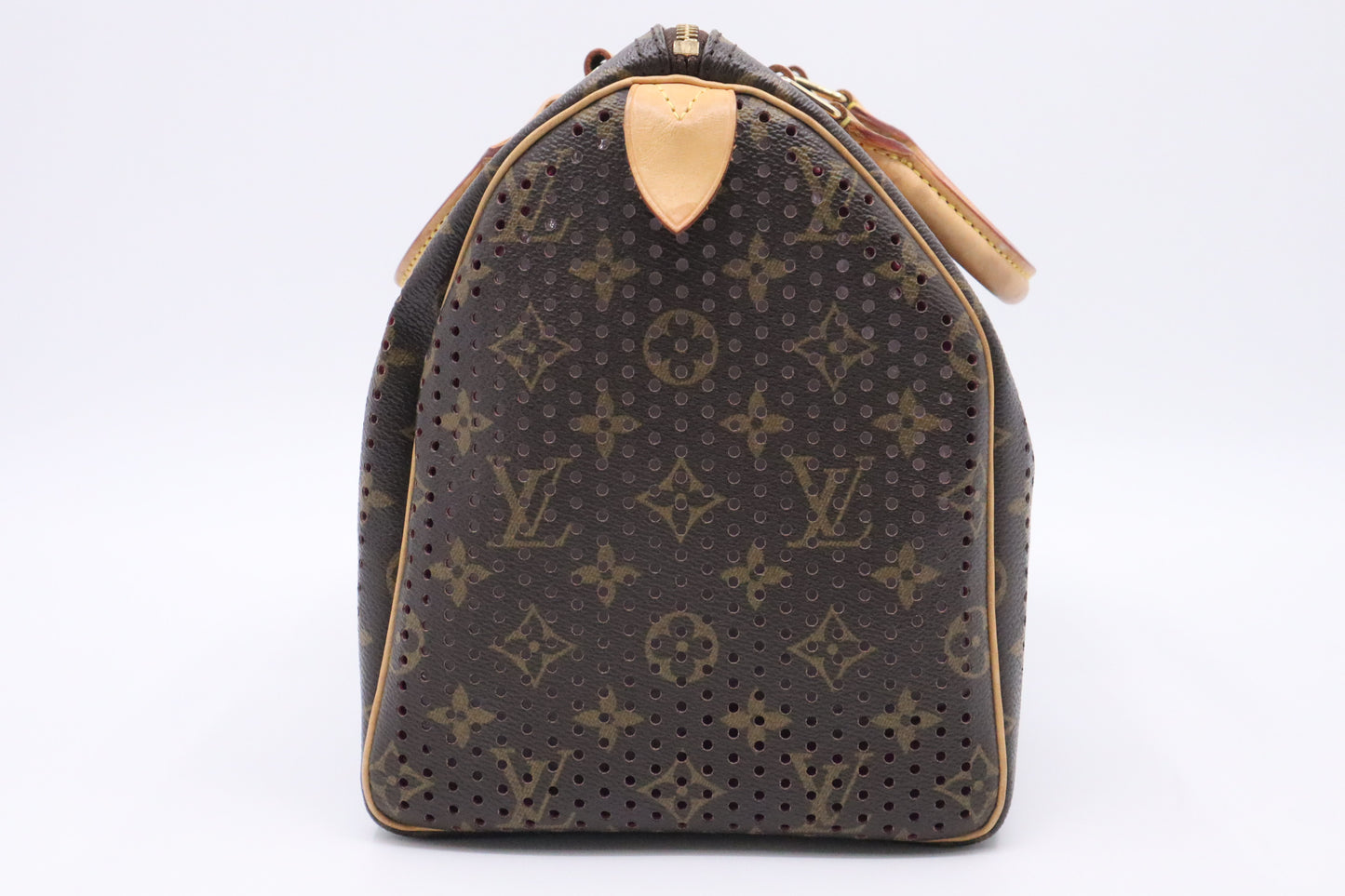 Louis Vuitton Speedy 30 in Pink and Perforated Monogram Canvas