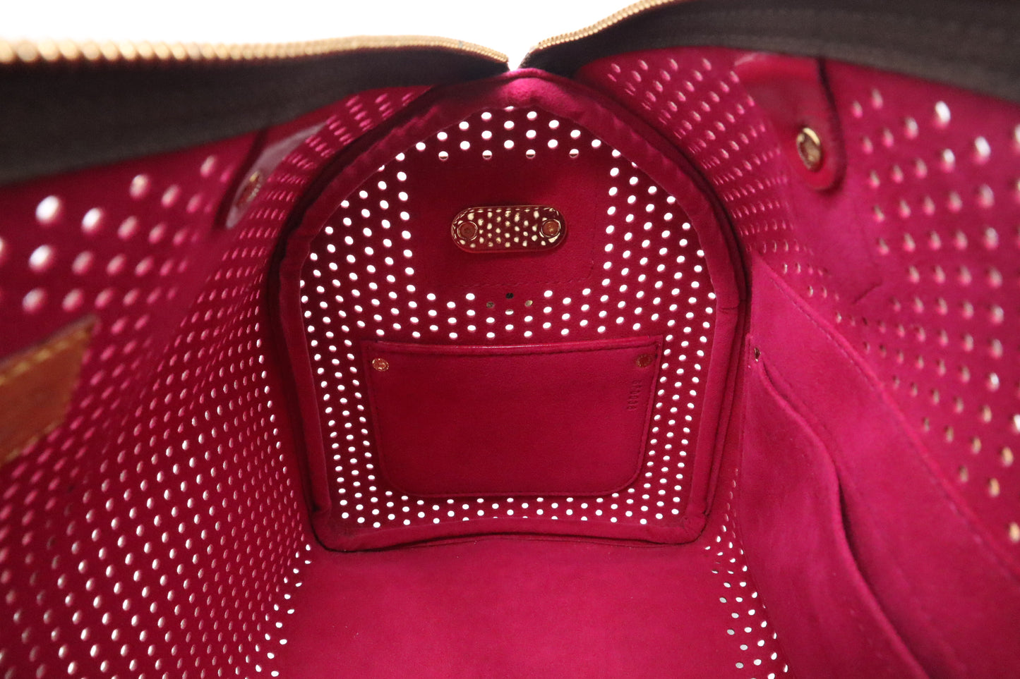 Louis Vuitton Speedy 30 in Pink and Perforated Monogram Canvas