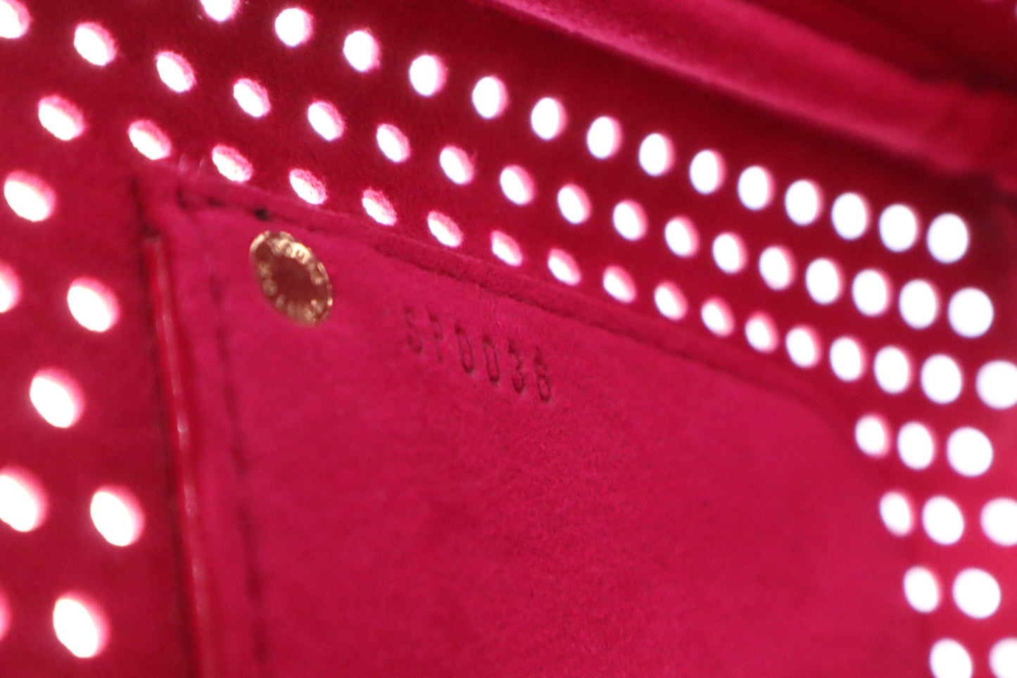 Louis Vuitton Speedy 30 in Pink and Perforated Monogram Canvas