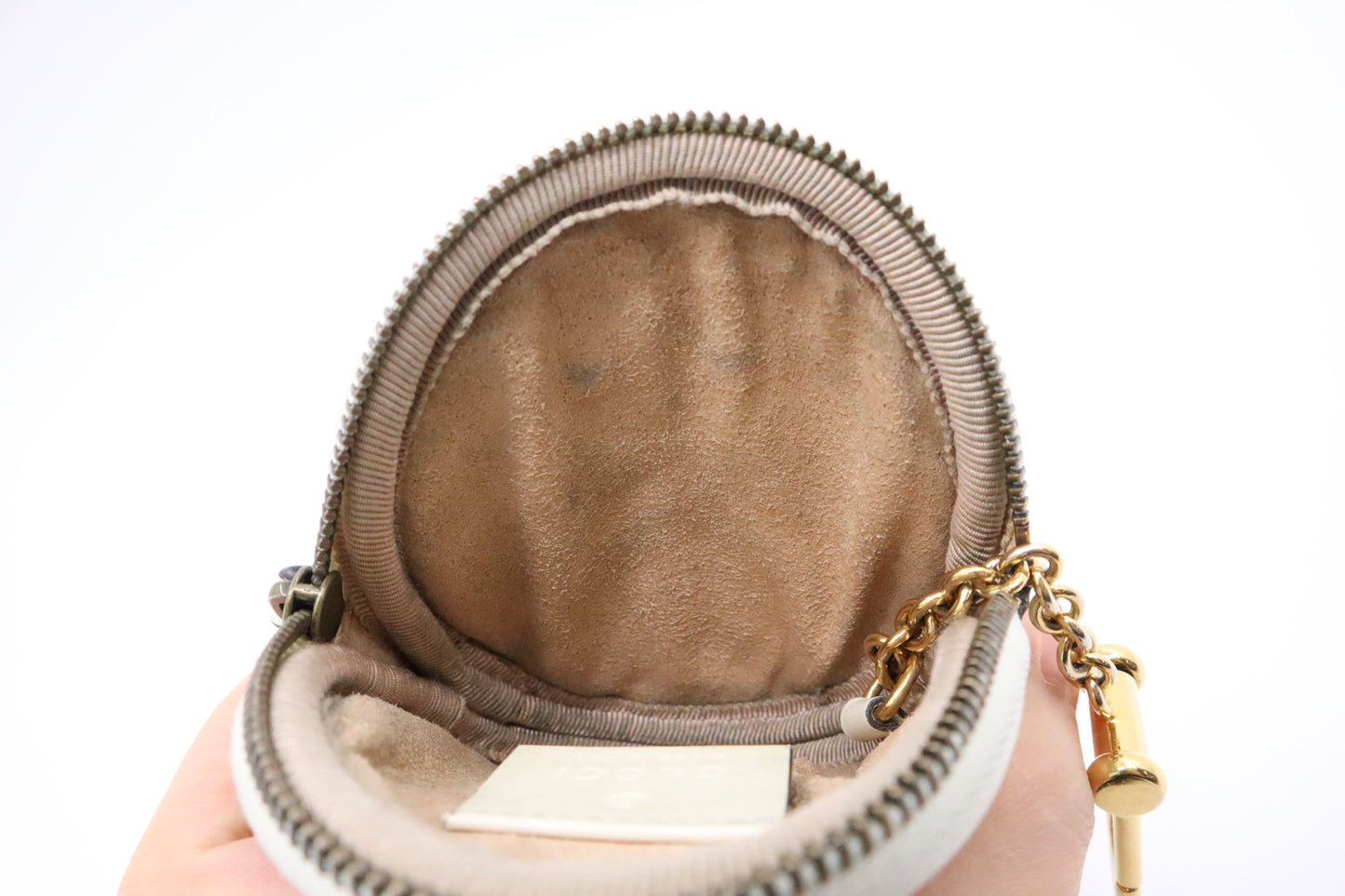 Gucci Marmont Coin Case in White Leather