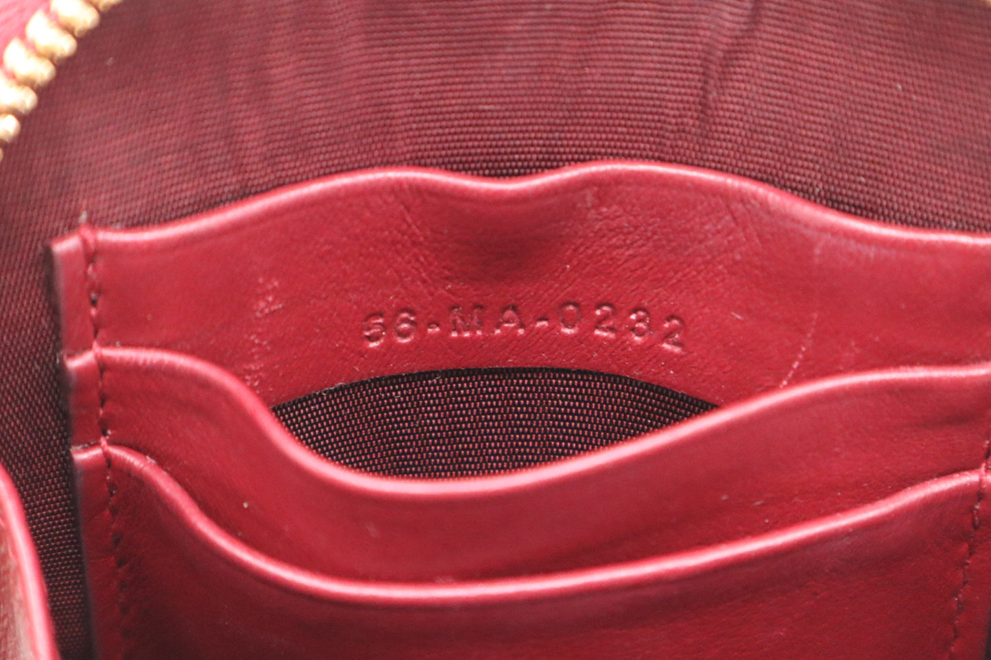 Dior Call in Dior Phone Bag in Red Cannage Patent Leather