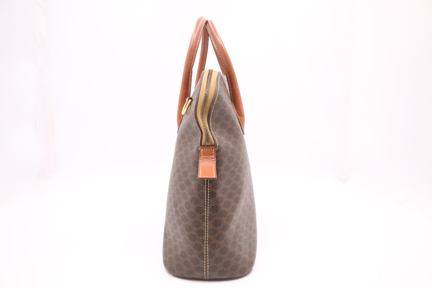 Celine Handbag in Brown Macadam Canvas