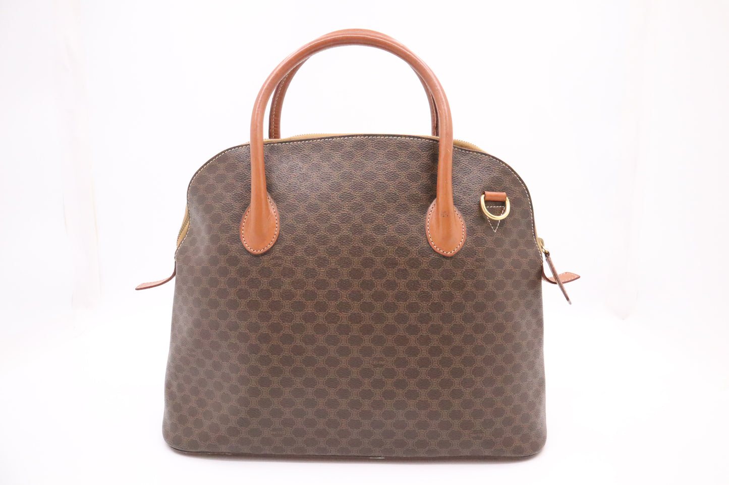 Celine Handbag in Brown Macadam Canvas