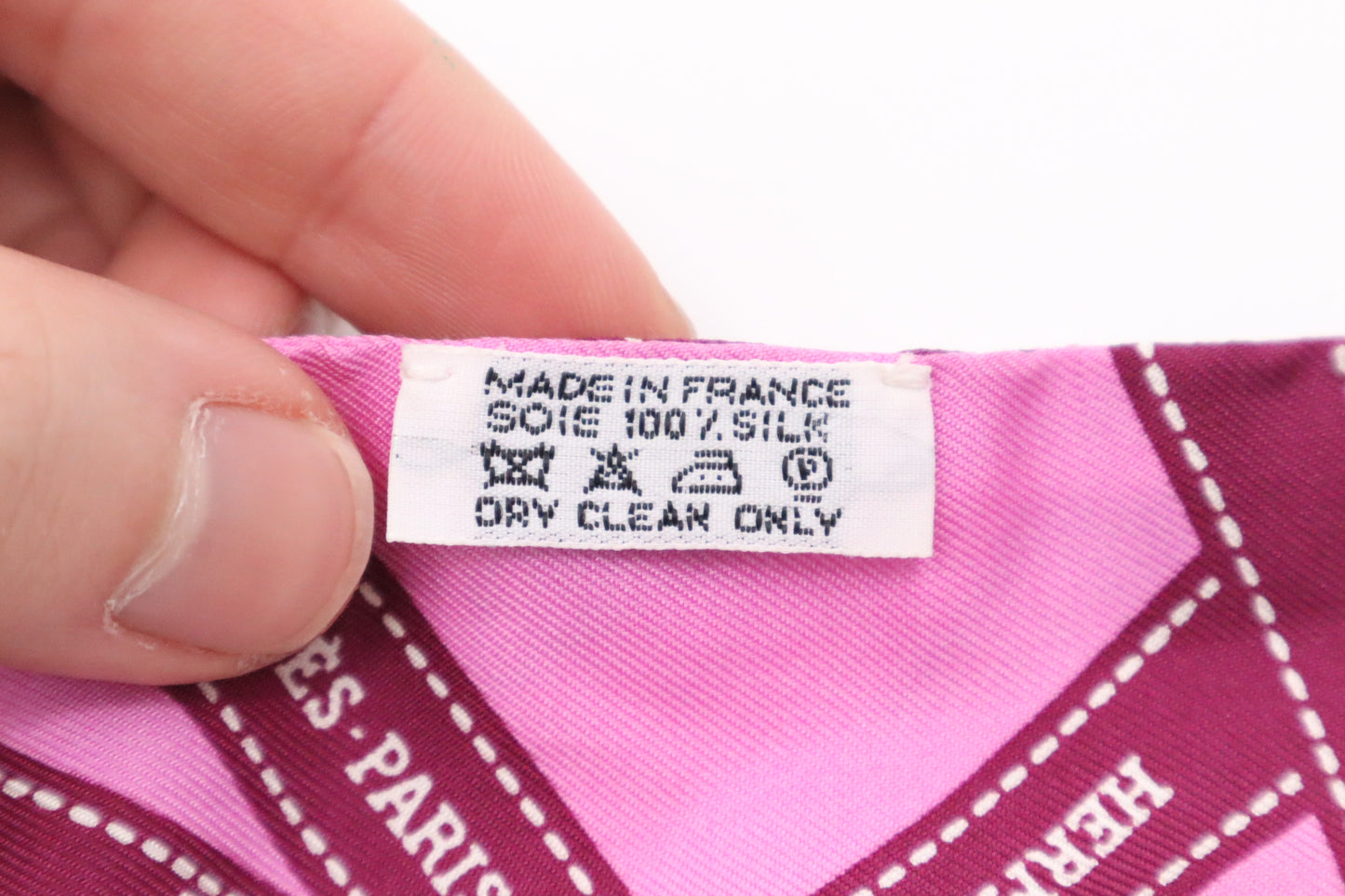 Hermes Bolduc Twilly in Pink Silk