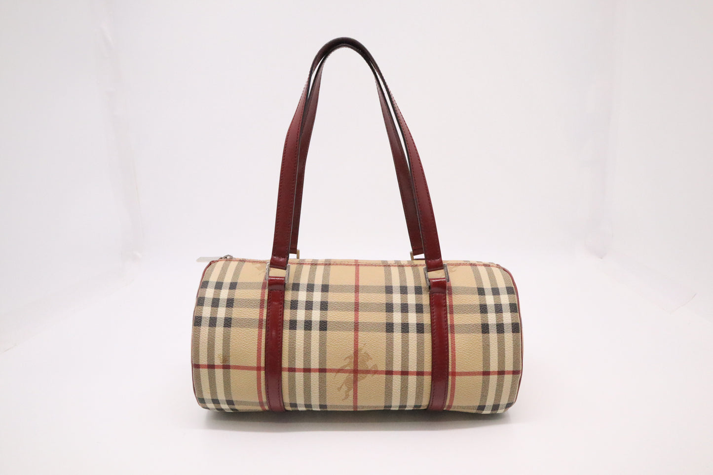 Burberry Barrel Bag in Nova Check Canvas