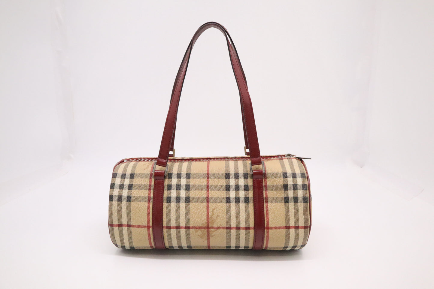 Burberry Barrel Bag in Nova Check Canvas