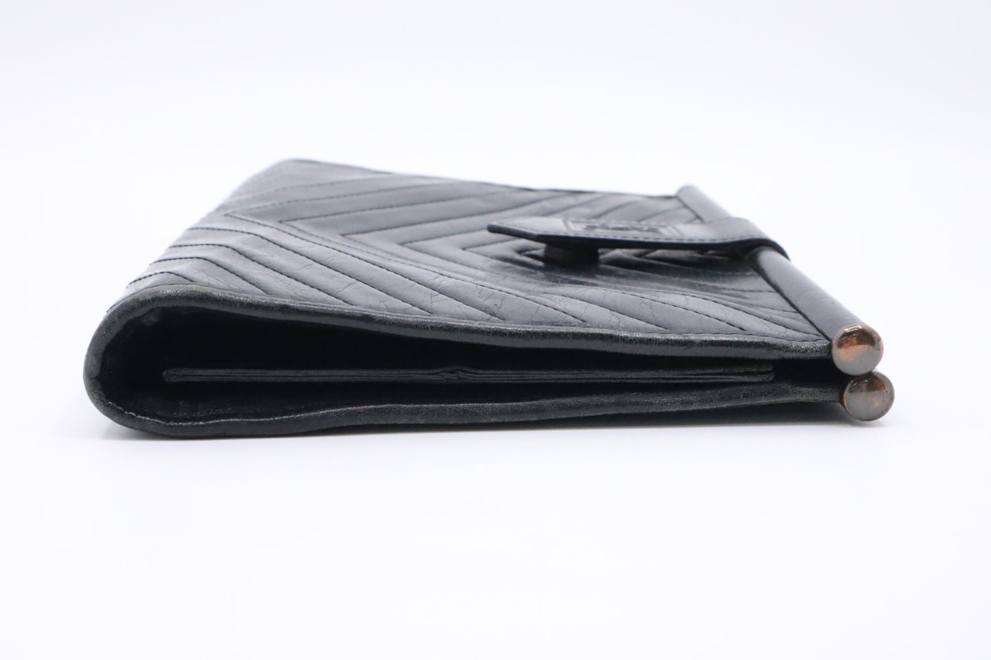 YSL Saint Laurent Clutch in Black Leather