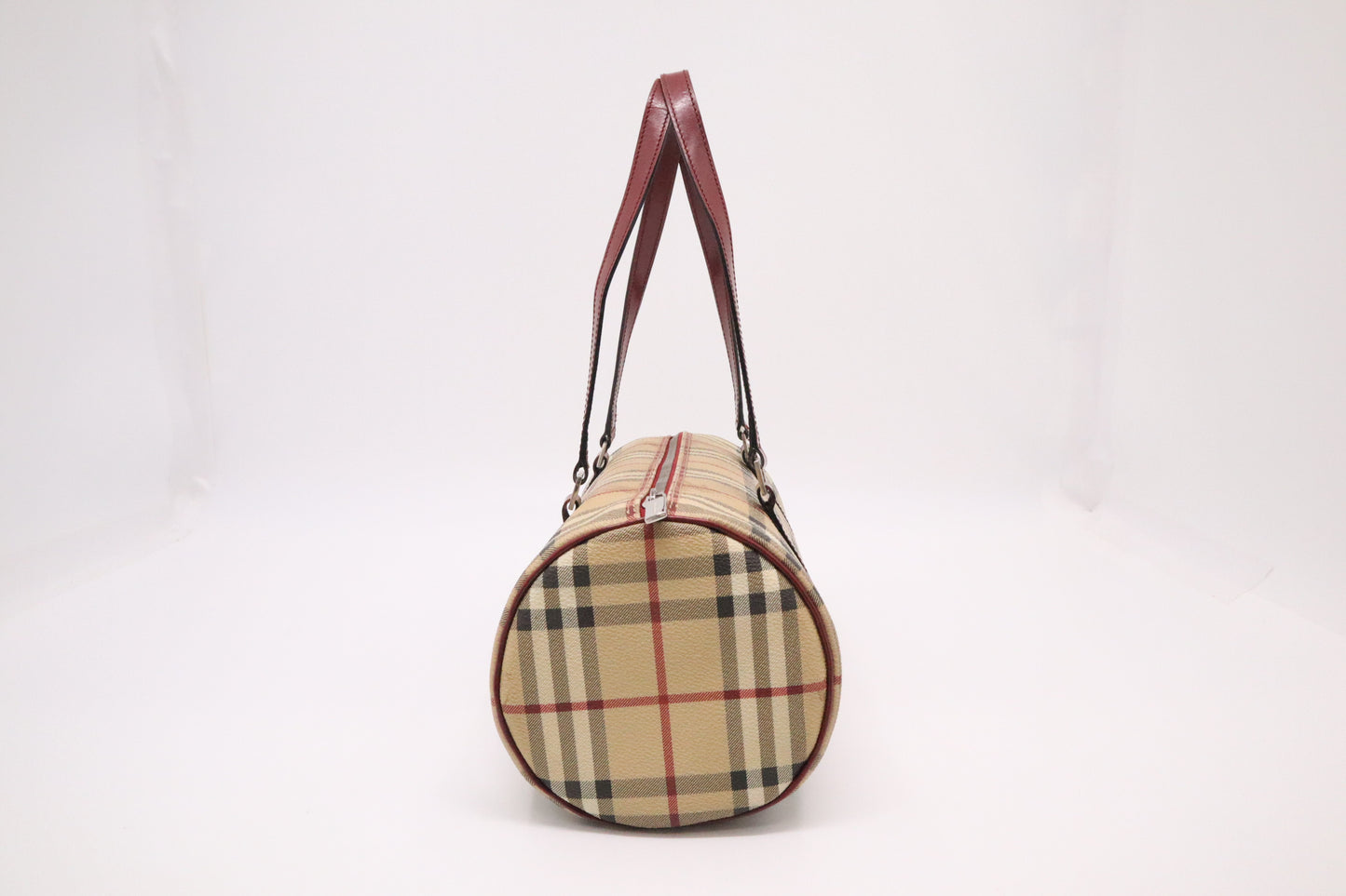 Burberry Barrel Bag in Nova Check Canvas