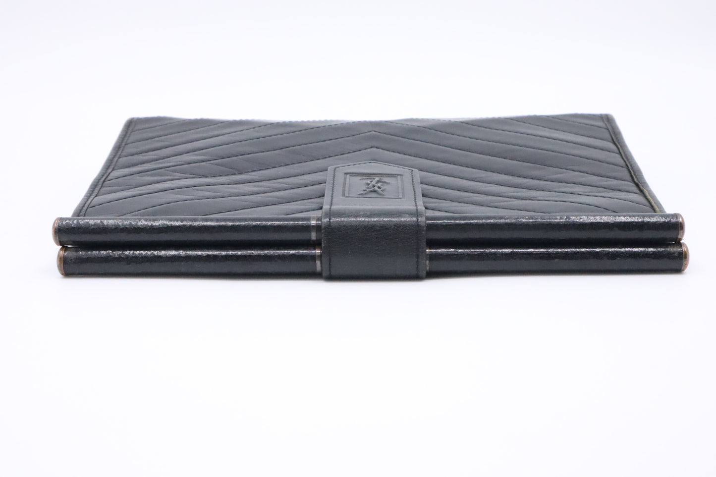 YSL Saint Laurent Clutch in Black Leather
