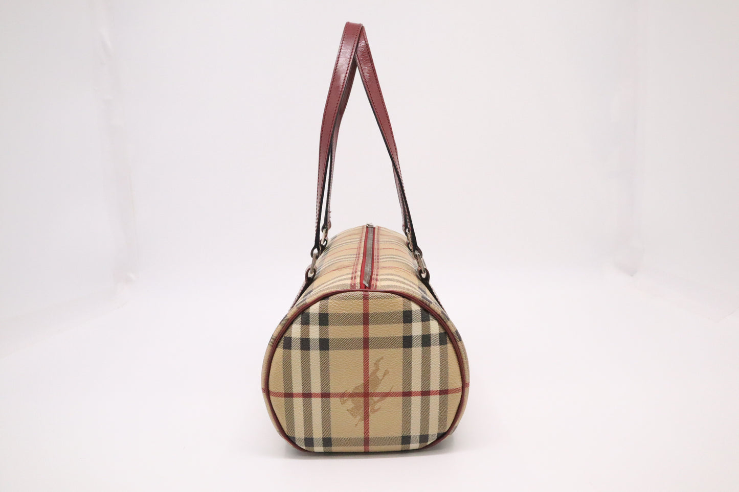 Burberry Barrel Bag in Nova Check Canvas