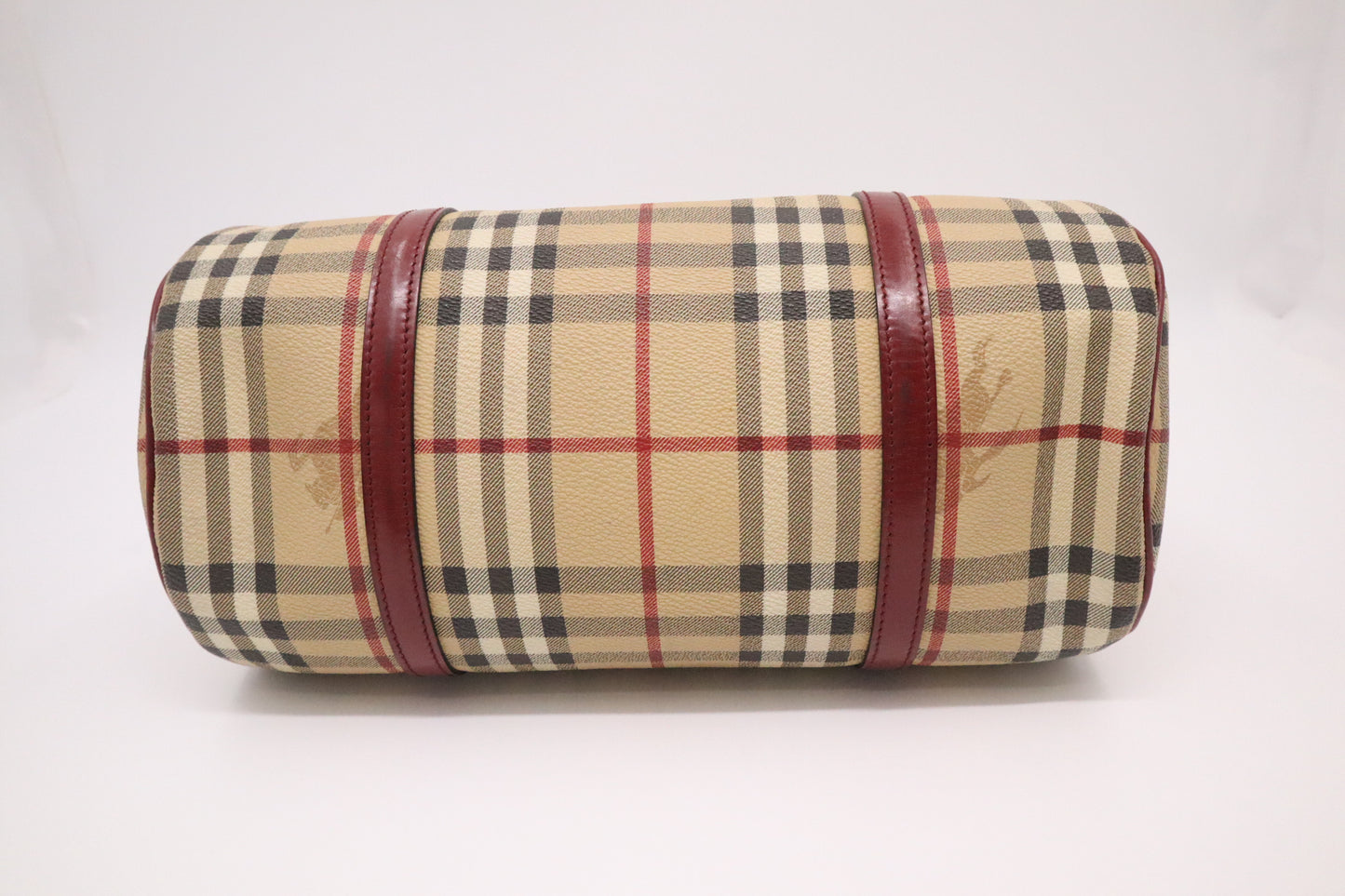 Burberry Barrel Bag in Nova Check Canvas