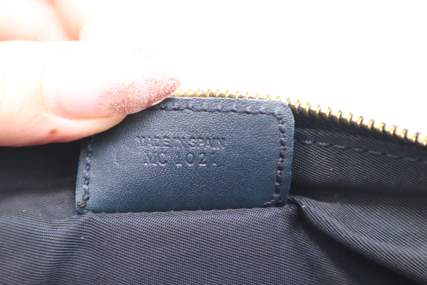 Dior Saddle Pochette in Navy Blue Oblique Canvas